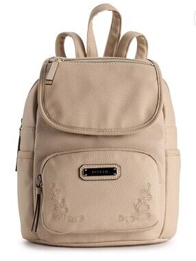 Rosetti Beige Backpack with Floral Detail